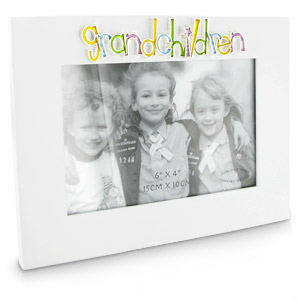 Unbranded White 6x4 Grandchildren Photo Frame