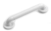 White grab rail measures 305 x 35mm. 50mm clearance gap from wall. Moulded from strong ABS plastic w