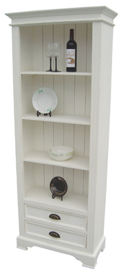 Unbranded WHITE BOOKCASE SLIM 2 DWR KRISTINA