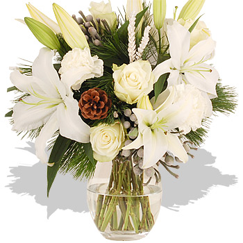 Unbranded White Christmas - flowers
