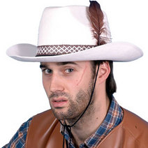 Unbranded WHITE COWBOY HAT