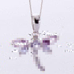 Set with Amethyst, Iolite and Tanzanite, our 9ct white gold pendant takes its inspiration from the