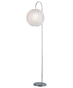 Unbranded White Paper Shade Ball Floor Lamp