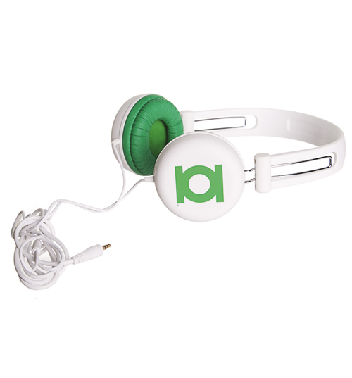 Unbranded White Retro DC Comics Green Lantern Headphones