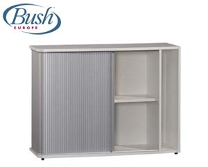 Unbranded White tambour storage unit