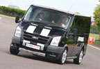 Unbranded White Van Man Driving Thrill