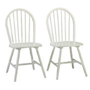 The pair of Whitton chairs is finished in white and is an ideal accompaniment to the Whitton extendi