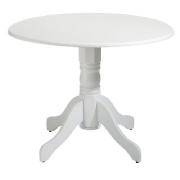 Unbranded Whitton pedestal dining table, white