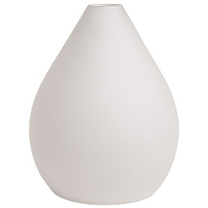 A tasteful vase shape opal glass lamp for a simple