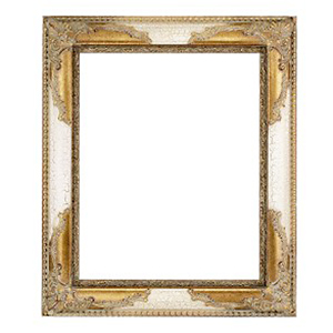 3 (76mm) wide moulding in gold and ivory for a 20 x 16  or 51cm x 41cm wall frames mirror, with