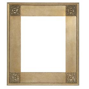 5 (127mm) wide moulding in silver and gold finish with elegant dcor corners 16 x 20 or 41cm x
