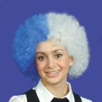 Wig - Pop - Blue & White