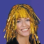 Wig - Tinsel - Gold