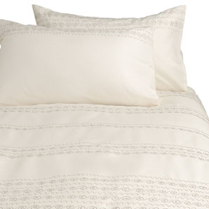 Wiggle Duvet Cover- Oyster- Double