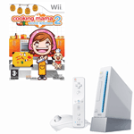 Unbranded Wii Console with Cooking Mama 2: World Kitchen