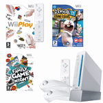 Unbranded Wii Console with Hasbro Family Game Night,