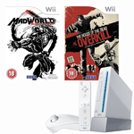 Unbranded Wii Console with Madworld and House of the Dead