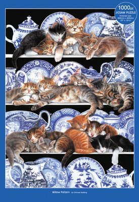 Willow Pattern- cats Jigsaw