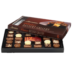 A truly irresistable collection of dessert centre chocolates, served in a selection of milk, white a