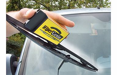The Wiper Genie will instantly put a stop to streaking, squeaking, creaking windscreen wiper blades. This useful little gizmo is a special type of file covered in scientifically-engineered micro crystals that smooth away rough edges barely visible to