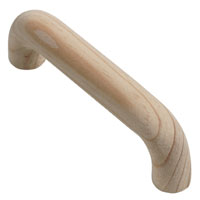 (L)112mm x (W)16mm x (D)30mm, Chunky wood handle best suited to modern bedroom furniture, Easy to
