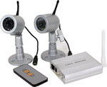 · 2 weatherproof cameras with microphones for indoor and outdoor use · No cable installation requi