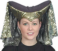 This female wizard hood is extremely dramatic would make a fantastic Wicked Step Mother costume for