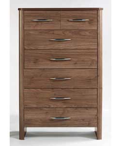 Woburn Chest with 5 Wide and 2 Narrow Drawers - Walnut