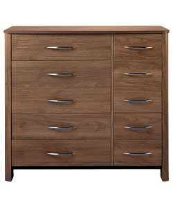 Woburn Chest with 5 Wide and 5 Narrow Drawers - Walnut