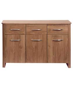 Woburn Light Walnut 3 Door Sideboard