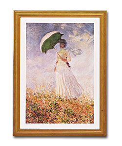 Woman with Parasol Print - Framed