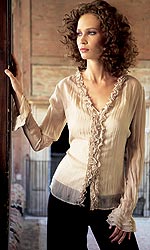 Womens Frill Blouse And Cami