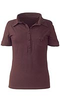 Womens Jersey Polo Top
