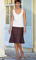 Womens Linen Mix Skirt
