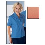 Womens Terracotta Short Sleeved Business Blouse - Size 10