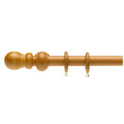 Add a bit of simple elegance to any room with this antique pine effect curtain pole.  The classic cu