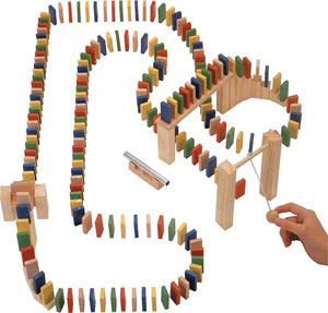 Unbranded Wooden Domino Race