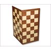 This wooden folding chess board is very easy to store as it folds up to half its original size. The 