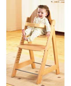 Wooden Height-adjustable Highchair