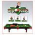 WOODEN TABLE TOP SNOOKER SET