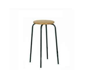 Unbranded Wooden top round stools