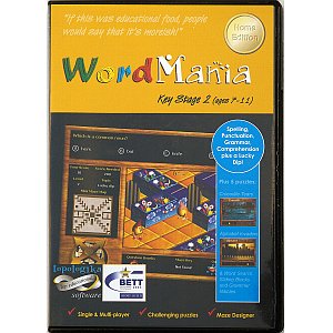Learn key English skills! - Word Mania focuses on literacy multiple choice questions on spelling,