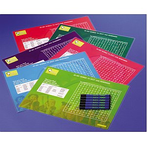 Active learning table mats. - Designed to help spot and remember high frequency words from the