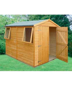 The ideal workshop or storage area for the medium sized garden.Roof tongue and groove with OSB
