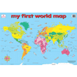 100 piece World Map Puzzle with information about countries and animals