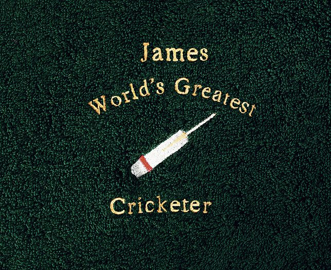 Unbranded Worldand#8217;s Greatest Sports Towel - Cricket, Personalised