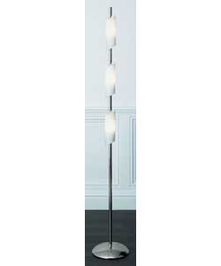 Unbranded Wrapped Glass Chrome Floor Lamp