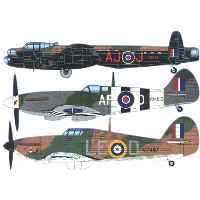 WWII RAF Collectors Magnets