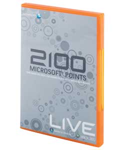 2100 points can be used to download content from Xbox Live marketplace.The user must have an Xbox Li
