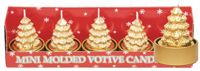 Xmas - Candles All Glitters Gold Tree PK5